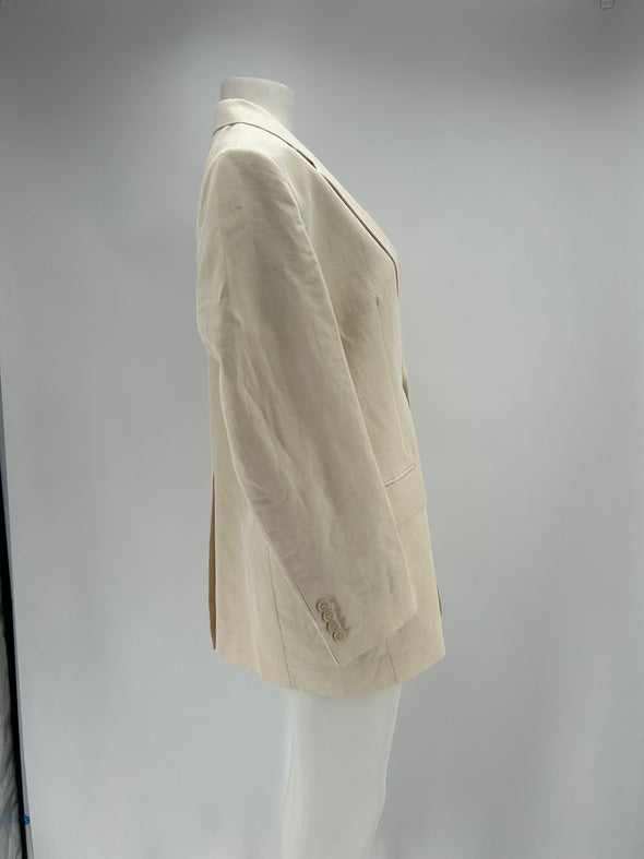 Blazer en lin crème