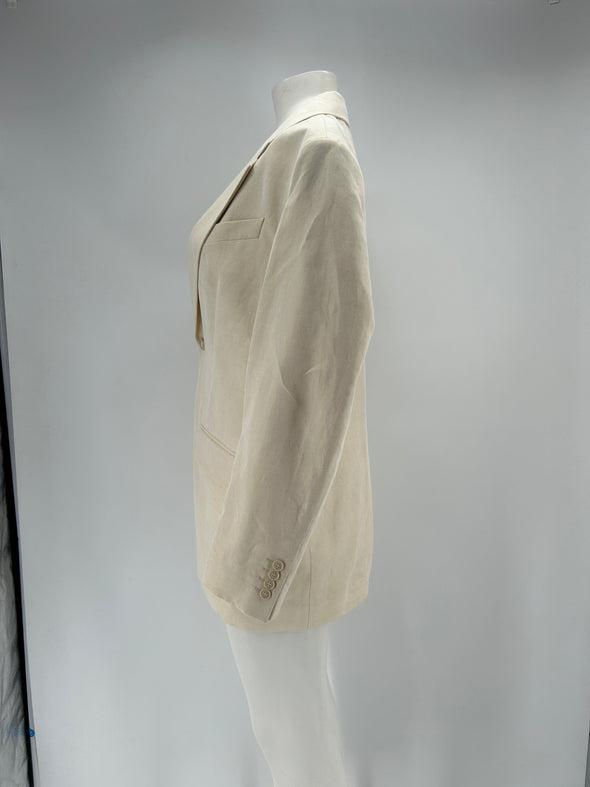 Blazer en lin crème