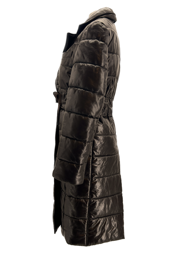 Manteau matelassé marron