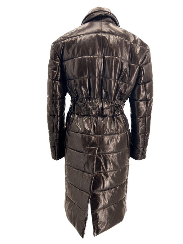 Manteau matelassé marron