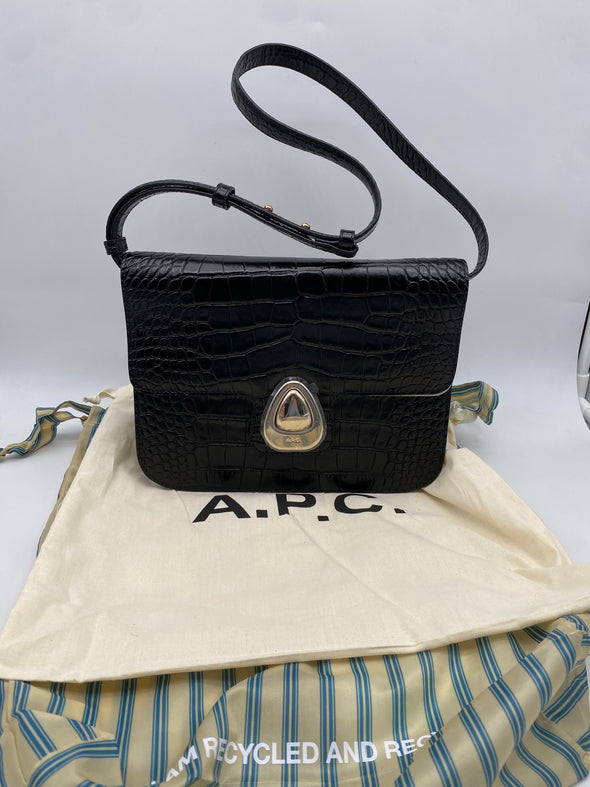 Sac "Astra" en cuir embossé croco