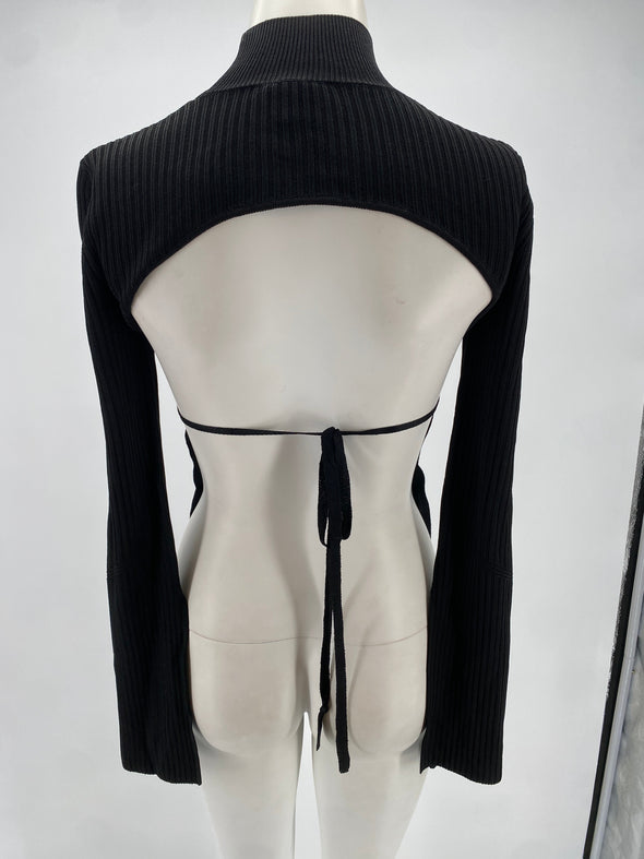 Top à manches longues dos nu