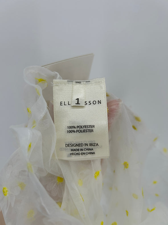 Robe transparente imprimée