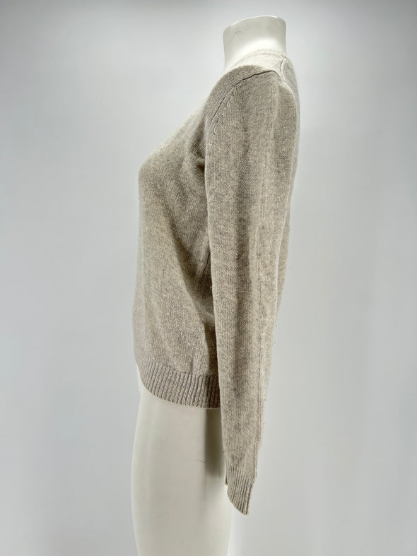 Pull gris en cachemire