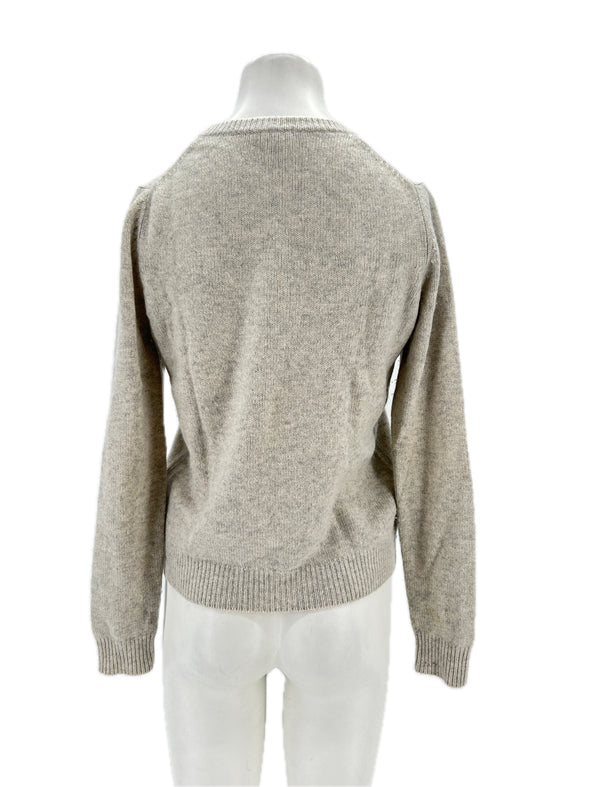 Pull gris en cachemire