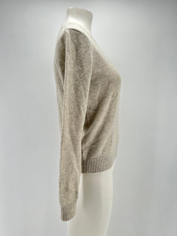 Pull gris en cachemire
