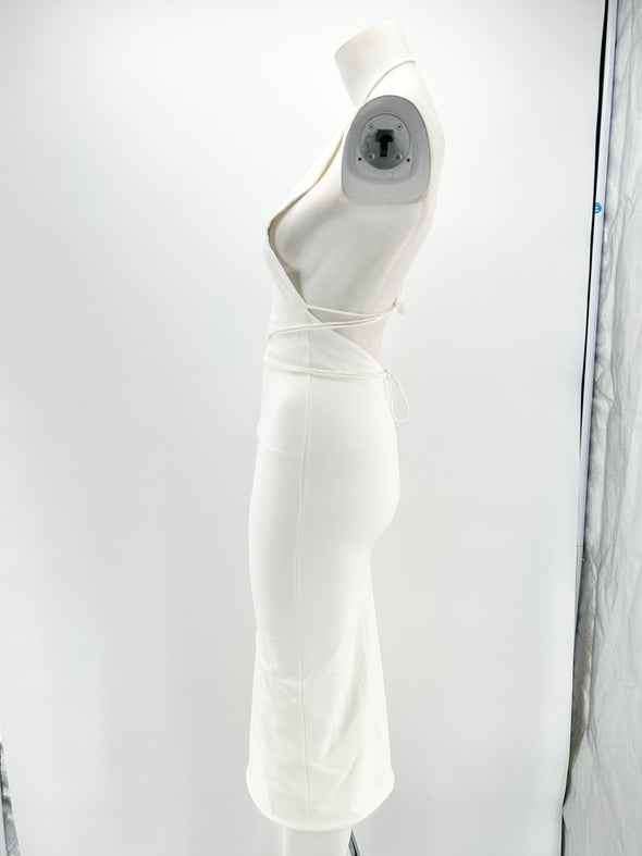 Robe dos nu blanche