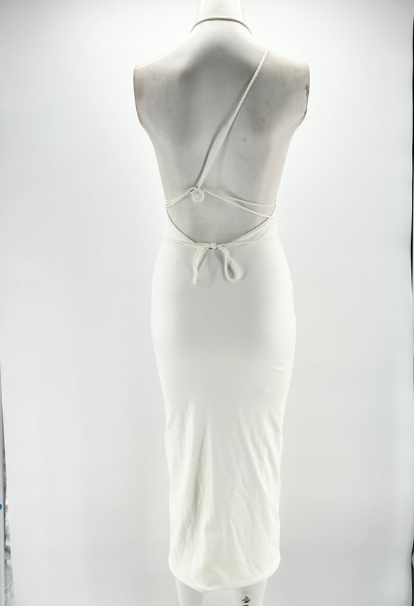 Robe dos nu blanche