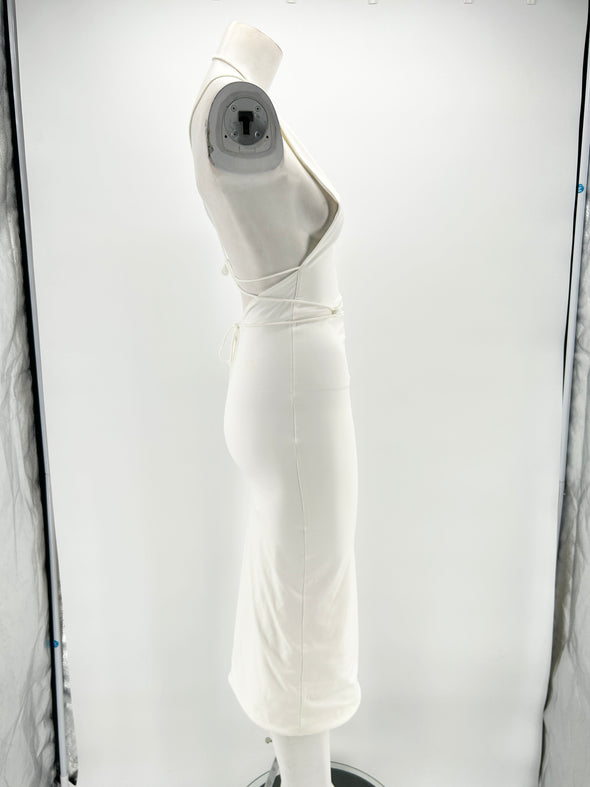 Robe dos nu blanche