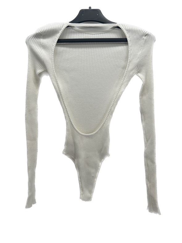 Body blanc à dos nu