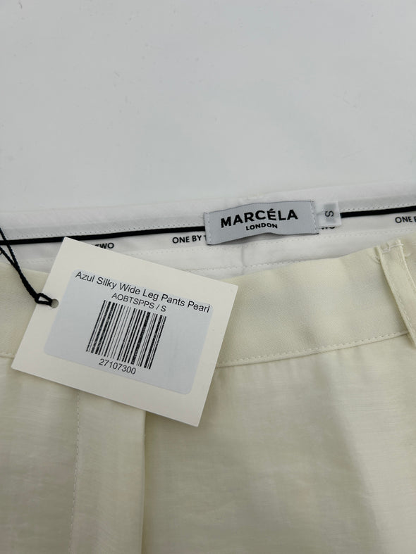 Pantalon large écru