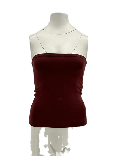 Top bustier bordeaux "SOLRAE"