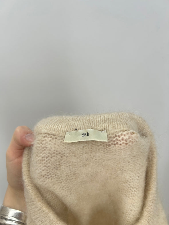 Pull en mohair beige