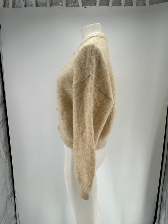 Pull en mohair beige