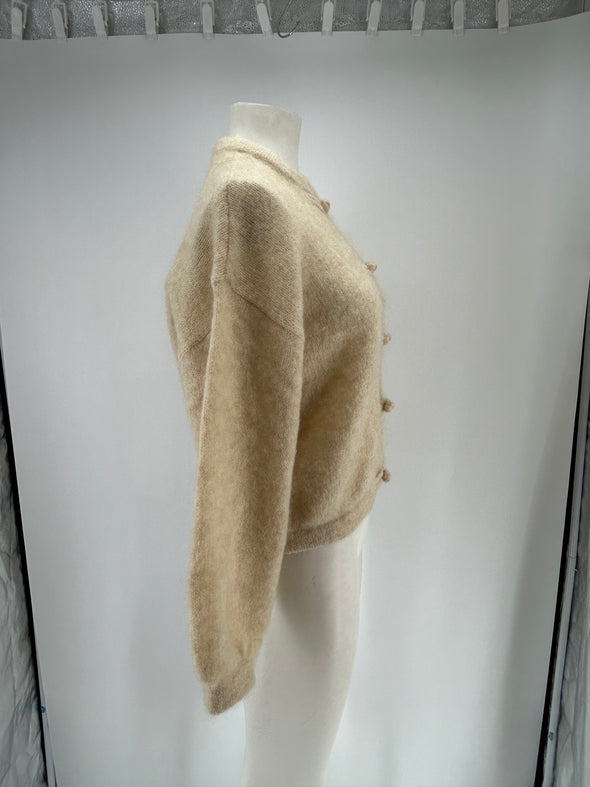Pull en mohair beige