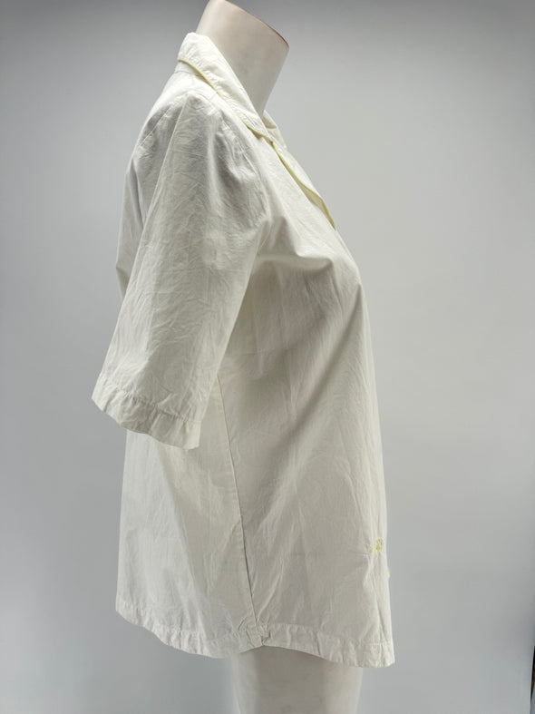 Chemise blanche à manches courtes