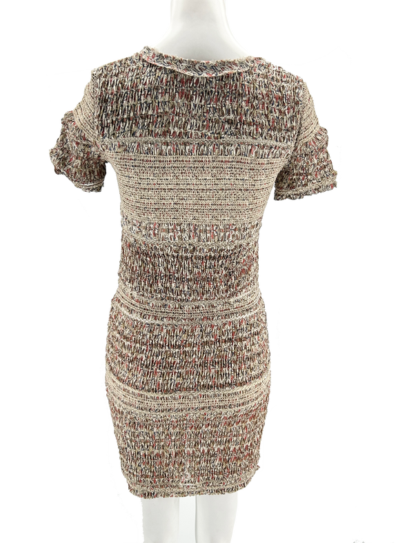 Robe beige en soie