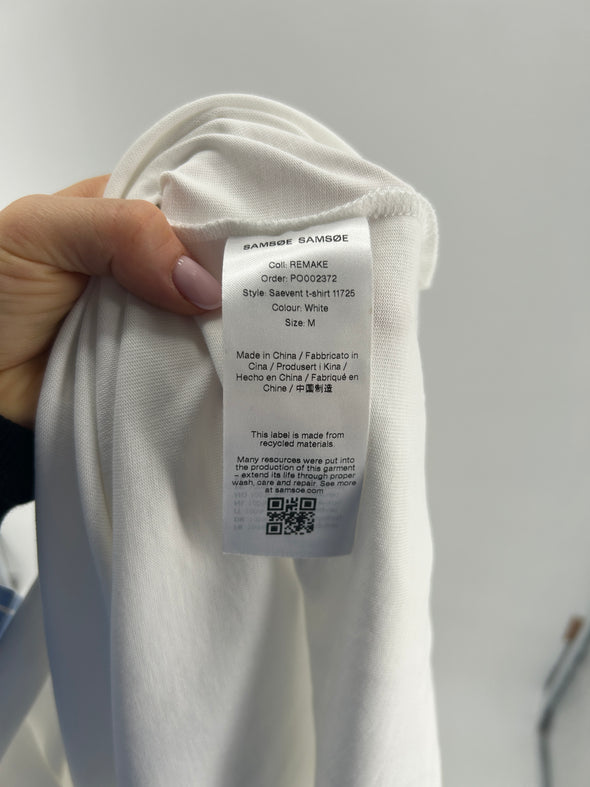 Tee-shirt blanc en coton
