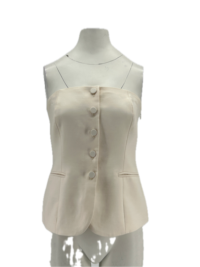 Top bustier en laine