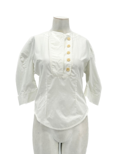 Chemise blanche à manches 3/4