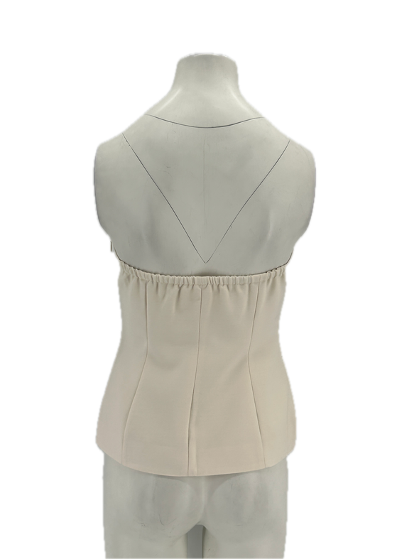 Top bustier en laine