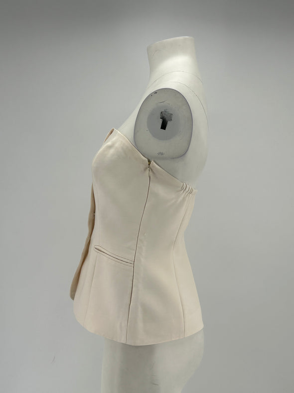 Top bustier en laine