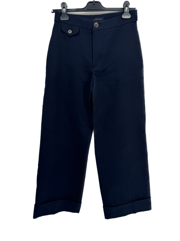 Pantalon large bleu marine