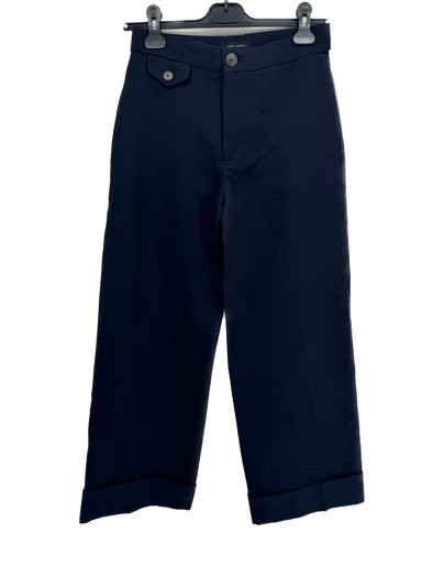 Pantalon large bleu marine