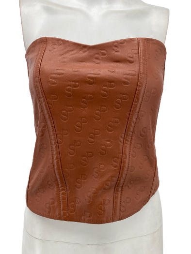 Bustier en cuir