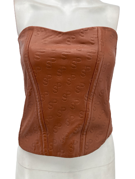 Bustier en cuir