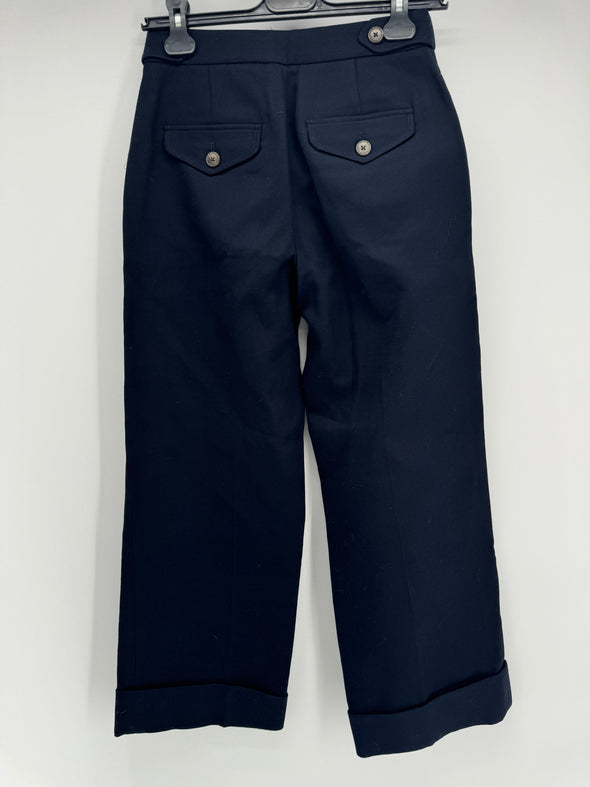 Pantalon large bleu marine