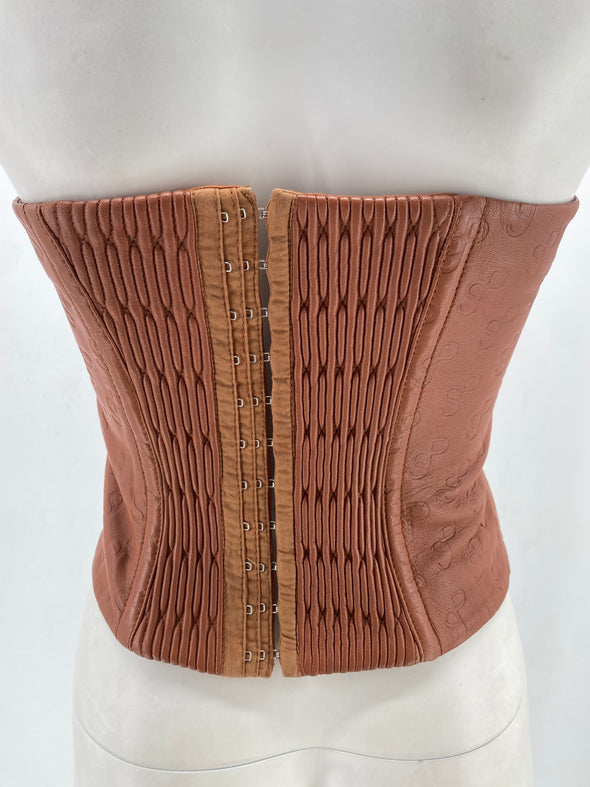 Bustier en cuir
