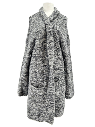 Cardigan gris chiné