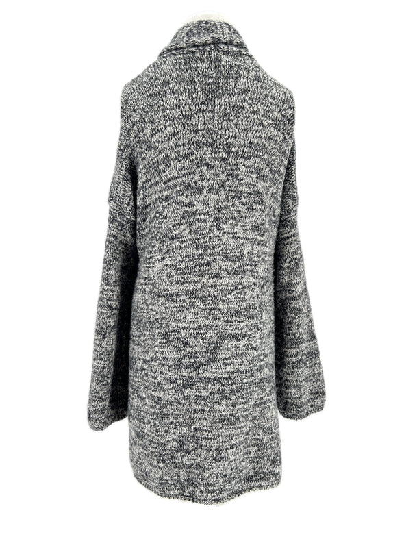 Cardigan gris chiné
