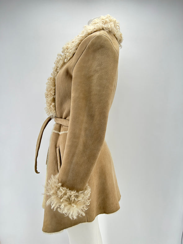 Peau lainée beige