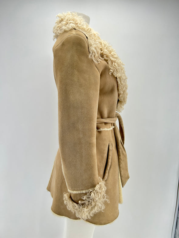 Peau lainée beige