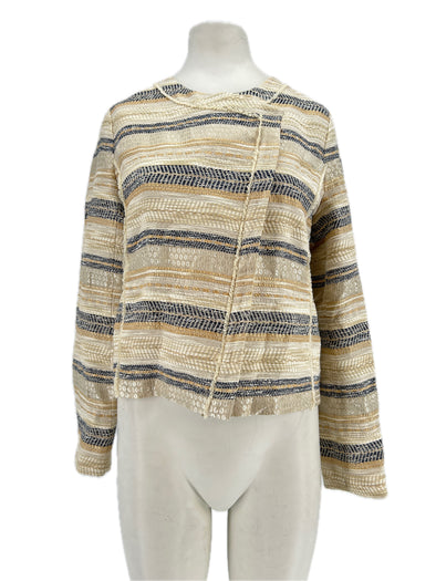 Veste rayée en laine