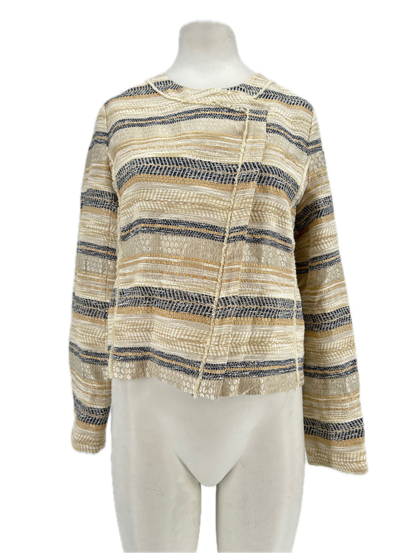 Veste rayée en laine