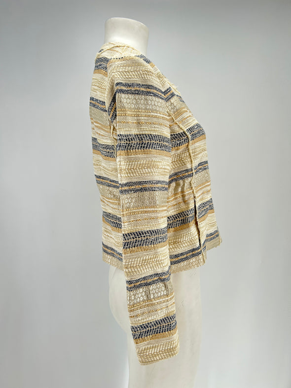 Veste rayée en laine