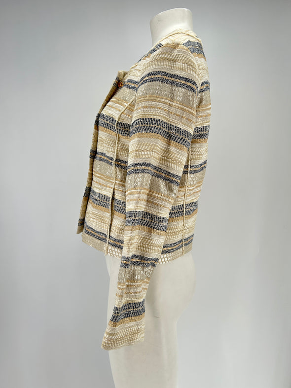 Veste rayée en laine