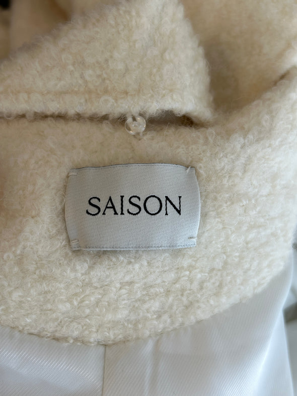 Veste écharpe en laine