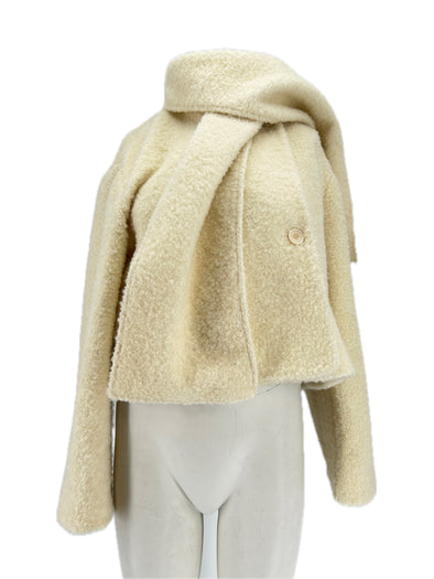 Veste écharpe en laine