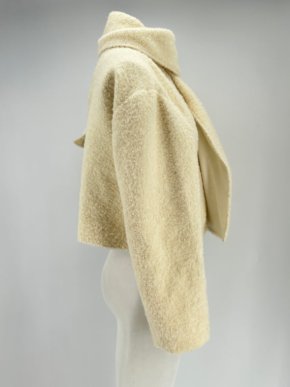 Veste écharpe en laine