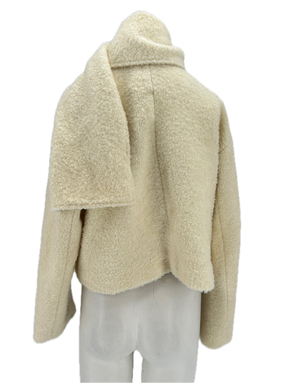 Veste écharpe en laine