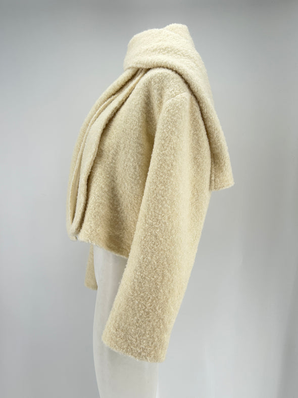 Veste écharpe en laine