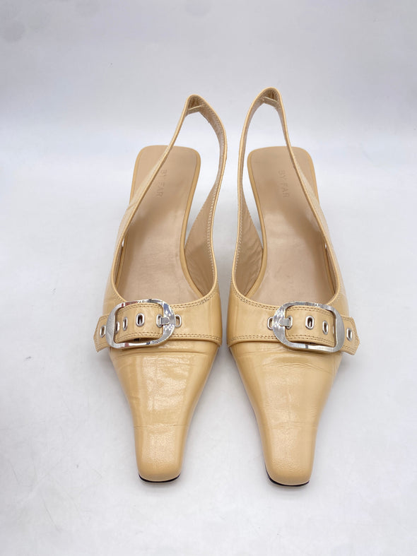 Slingbacks "Evita" en cuir