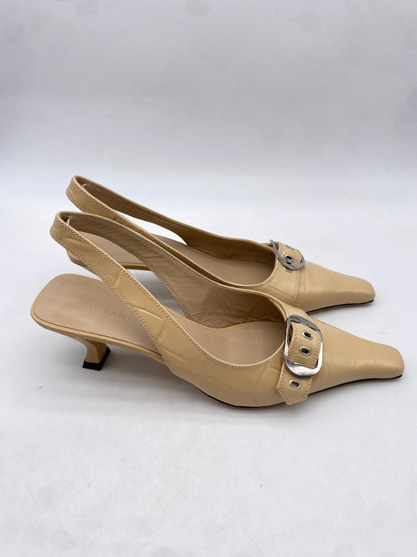 Slingbacks "Evita" en cuir