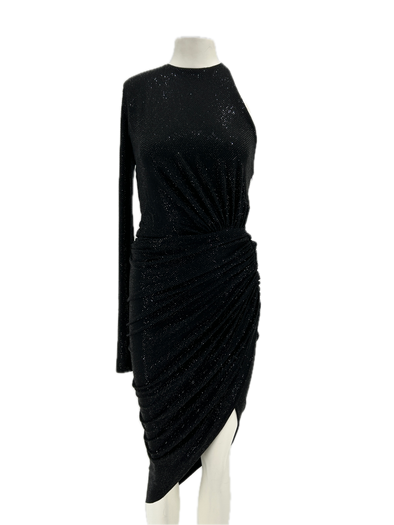 Robe asymétrique noire