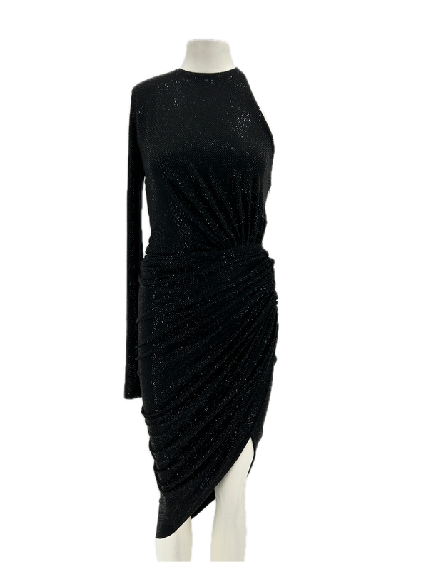 Robe asymétrique noire