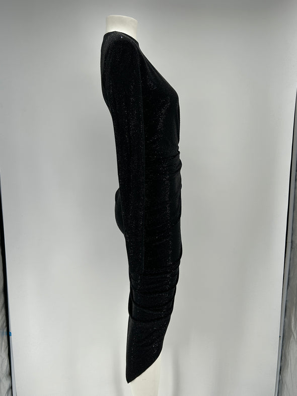 Robe asymétrique noire